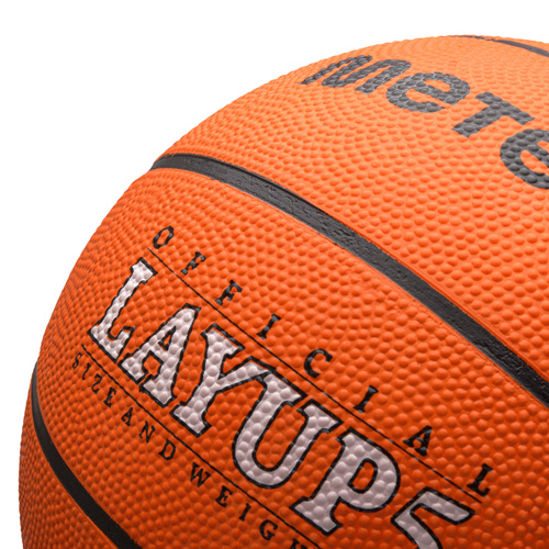 Piłka do koszykówki Meteor Layup 5 pomarańczowy