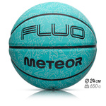 Piłka do koszykówki Meteor Fluo miętowy 7