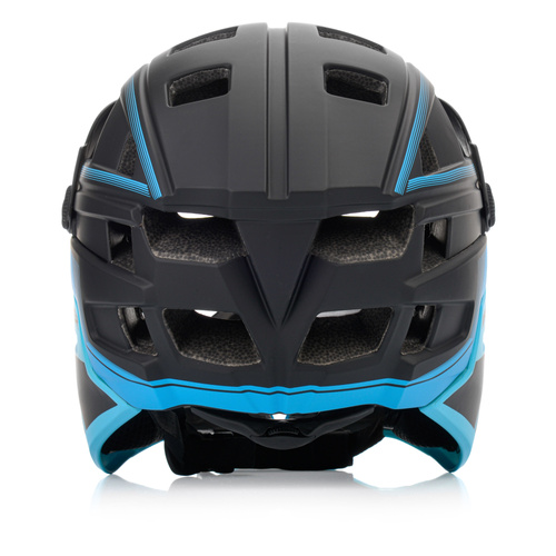Full-face bicycle helmet Meteor Hydra M 55-58 cm black/blue