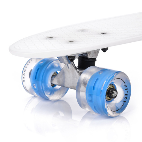 Plastic skateboard Meteor With Led Wheels Transparent
