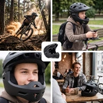 Full-face bicycle helmet Meteor Hydra S 51-55 cm black
