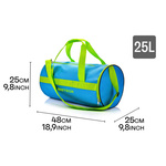 Torba fitness Meteor Siggy 25 l niebieski/zielony