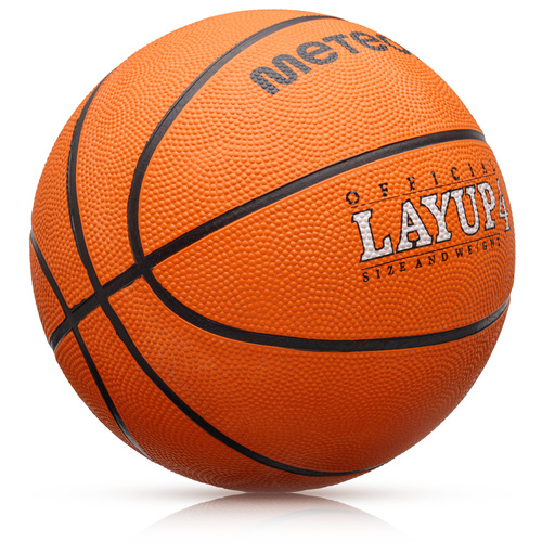 Piłka do koszykówki Meteor Layup 4 pomarańczowy