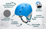 Ski helmet Meteor Kiona M blue/white 55-58 cm