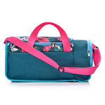 Fitness bag Meteor Nepr 20 l pink / navy blue flowers