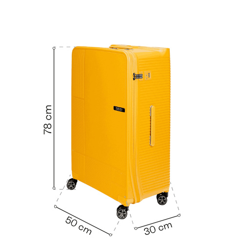 Large case SwissBags Magna 78 cm yellow