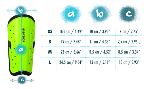 Nagolenniki piłkarskie Meteor  M neonowy zielony