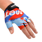 Meteor Kids XS Map blue cycling gloves