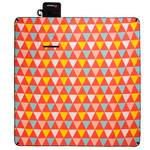 Picnic Blanket Meteor 2XL 200x200 cm Triangles