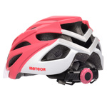 Kask rowerowy Meteor Marven S 52-56 cm koralowy /biały