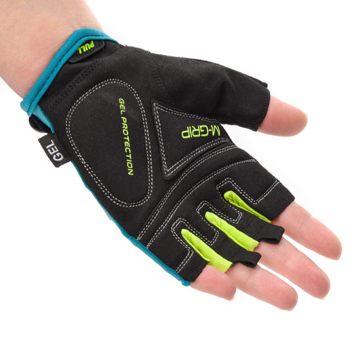 Bike gloves Meteor Gel GX39 S dark green-green