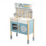 Wooden kitchen with accessories