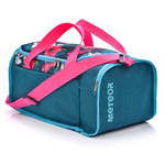 Fitness bag Meteor Nepr 20 l pink / navy blue flowers