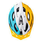 Kask rowerowy Meteor Marven S 52-56 cm niebieski/biały/żółty