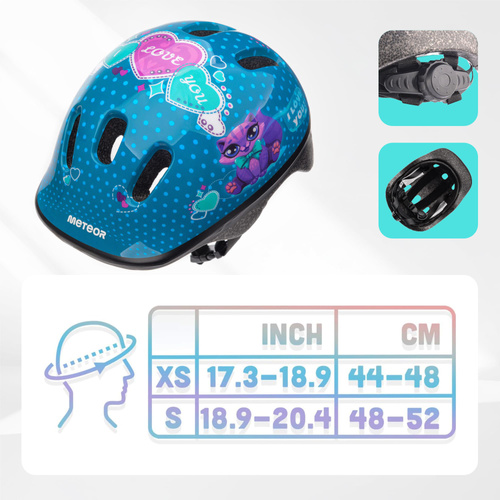 Kids bike helmet KS06 S 48-52 cm Kitty