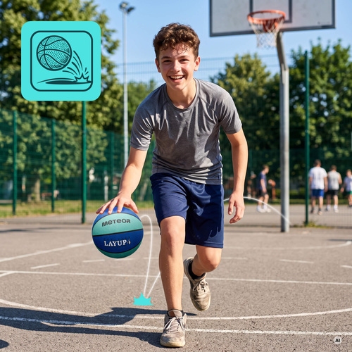 Basketball Meteor Layup 4 blue