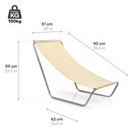Meteor Slumber beach chair beige