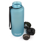 Sports water bottle Meteor 1500 ml grey-blue