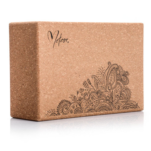 Cork fitness and yoga block 23x15x7,5 cm