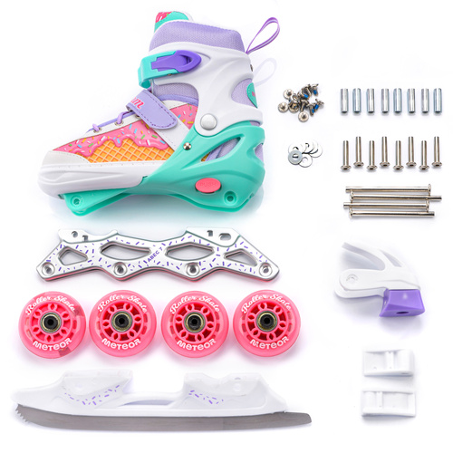 Rolki 4w1 Meteor S 30-33 Cream