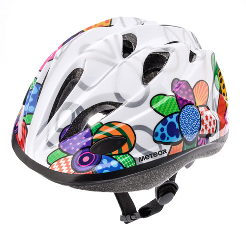 Meteor cycling helmet KS07 M 52-56 cm Colorful Flowers