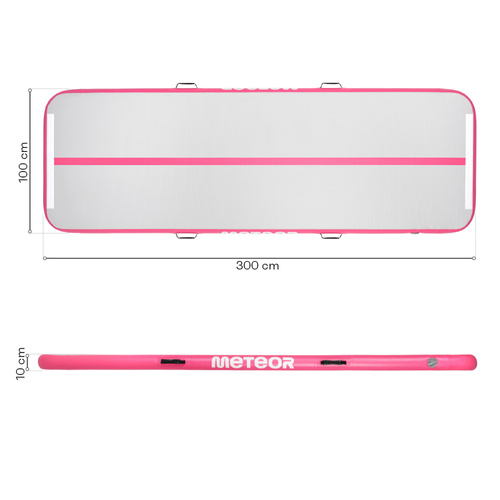 Nadmuchiwana ścieżka akrobatyczna Meteor 300 cm różowy