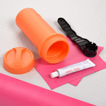 Inflatable air track Meteor 400 cm pink