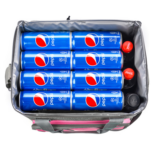 Thermal bag Meteor Frosty 30l pink / gray melange