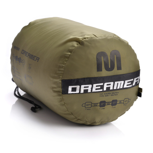 Sleeping bag Meteor Dreamer L  olive/black