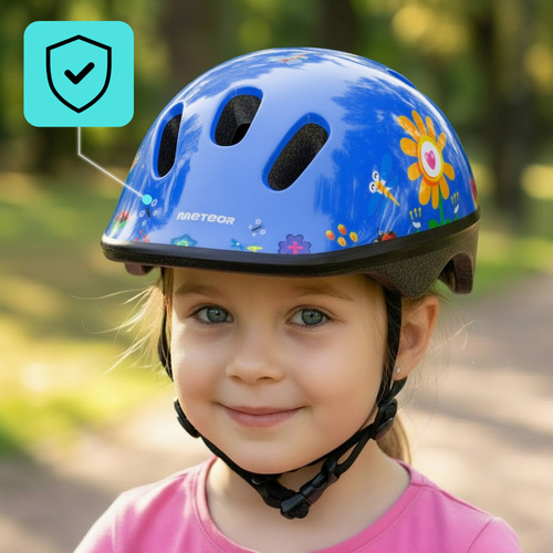 Kask rowerowy dla dzieci Meteor KS06 S 48-52 cm Garden