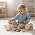Drewniany zestaw Montessori