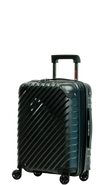 Swissbags Diamond cut cabin case 55 cm metallic black