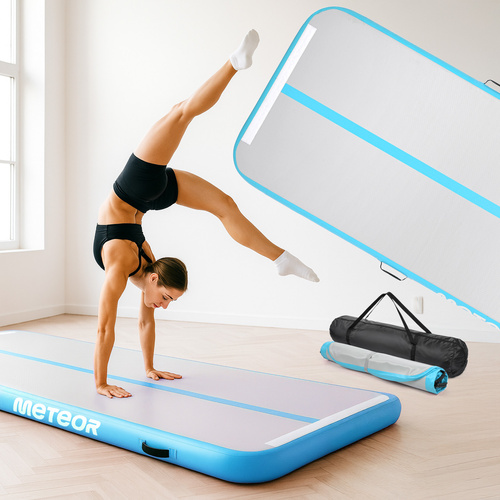 Inflatable air track Meteor 300 cm light blue
