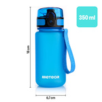 Bidon sportowy Meteor 350 ml niebieski