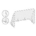 Meteor Football Goal with Target Mat Meteor 240x170x80 cm