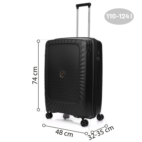 Large case SwissBags Ibiza 74 cm black