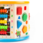 Wooden educational cube