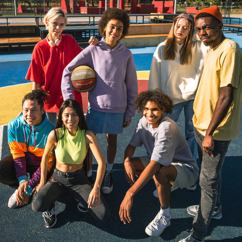 Piłka koszykowa Meteor What's up 6 pomarańczowy/beżowy