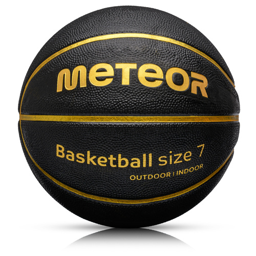 Training basketball Meteor Cellular  7 black/gold 8 panels