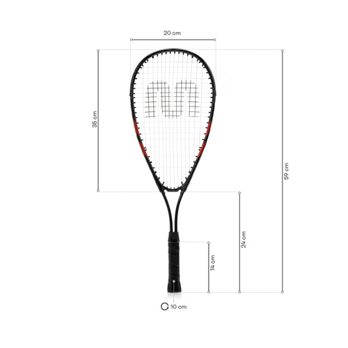 Speed Badminton Set Meteor 2 rackets, 3 ailerons