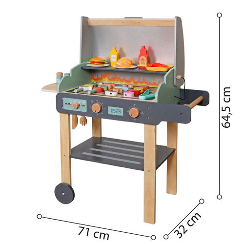 Wooden barbecue