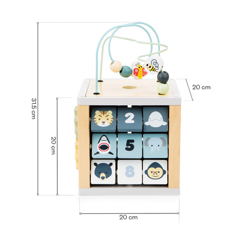 Drewniana kostka manipulacyjna