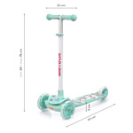 Hulajnoga trójkołowa Meteor Funny miętowy