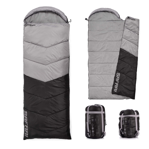 Sleeping bag Meteor Safari R grey/black