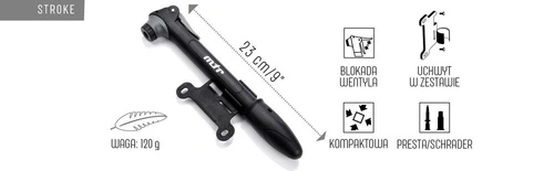 Mini pompka rowerowa Meteor Stroke