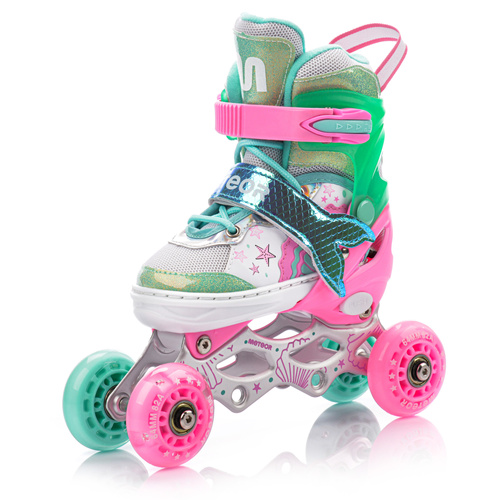 Rolki 4w1 Meteor dla dzieci S 30-33 Mermaid