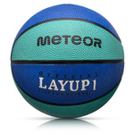 Piłka do koszykówki Meteor Layup 1 niebieski