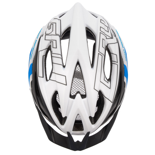 Kask rowerowy Meteor Gruver S 52-56 cm biały/czarny/niebieski