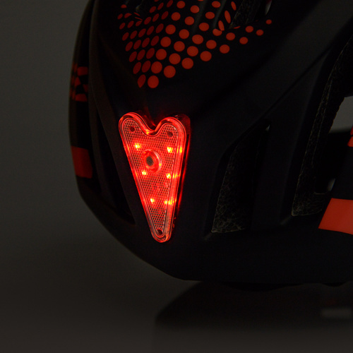 Full-face bicycle helmet Meteor Lupus S 48-52 cm black/red