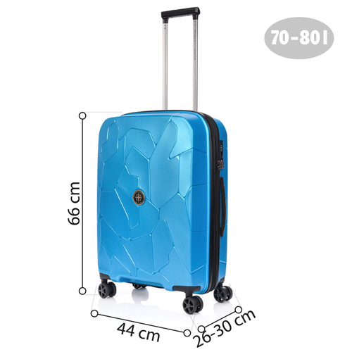 SwissBags Lava medium case 66 cm blue